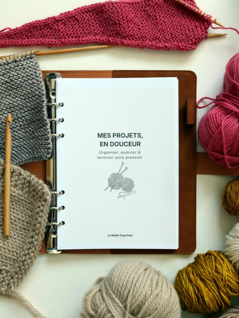 fiche projet tricot crochet imprimable organisation projet