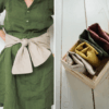 Pack bouillotte ceinture : grande bouillotte en graines de lin et housse-ceinture en lin du Nord